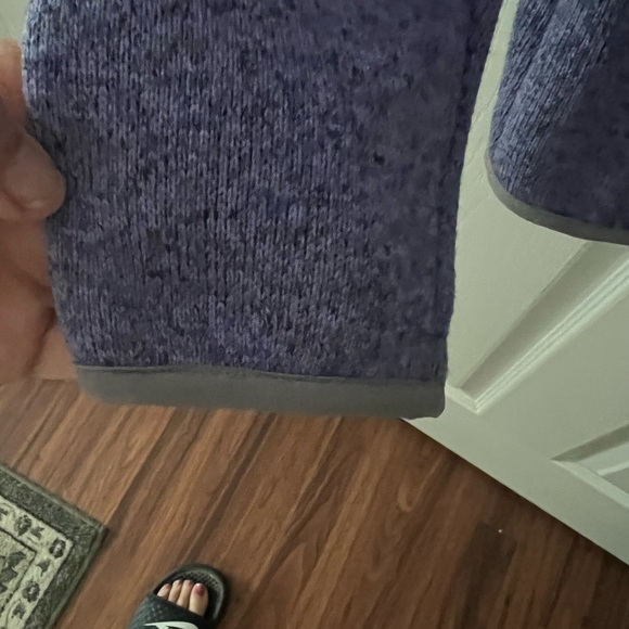 LL Bean Jacket, Blue With Grey Trim, Excellent Condition, Size Medium - Picture 6 of 9